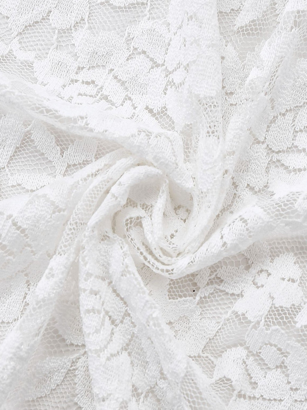 White 1980s Gigot Sleeve Victorian Lace Dress