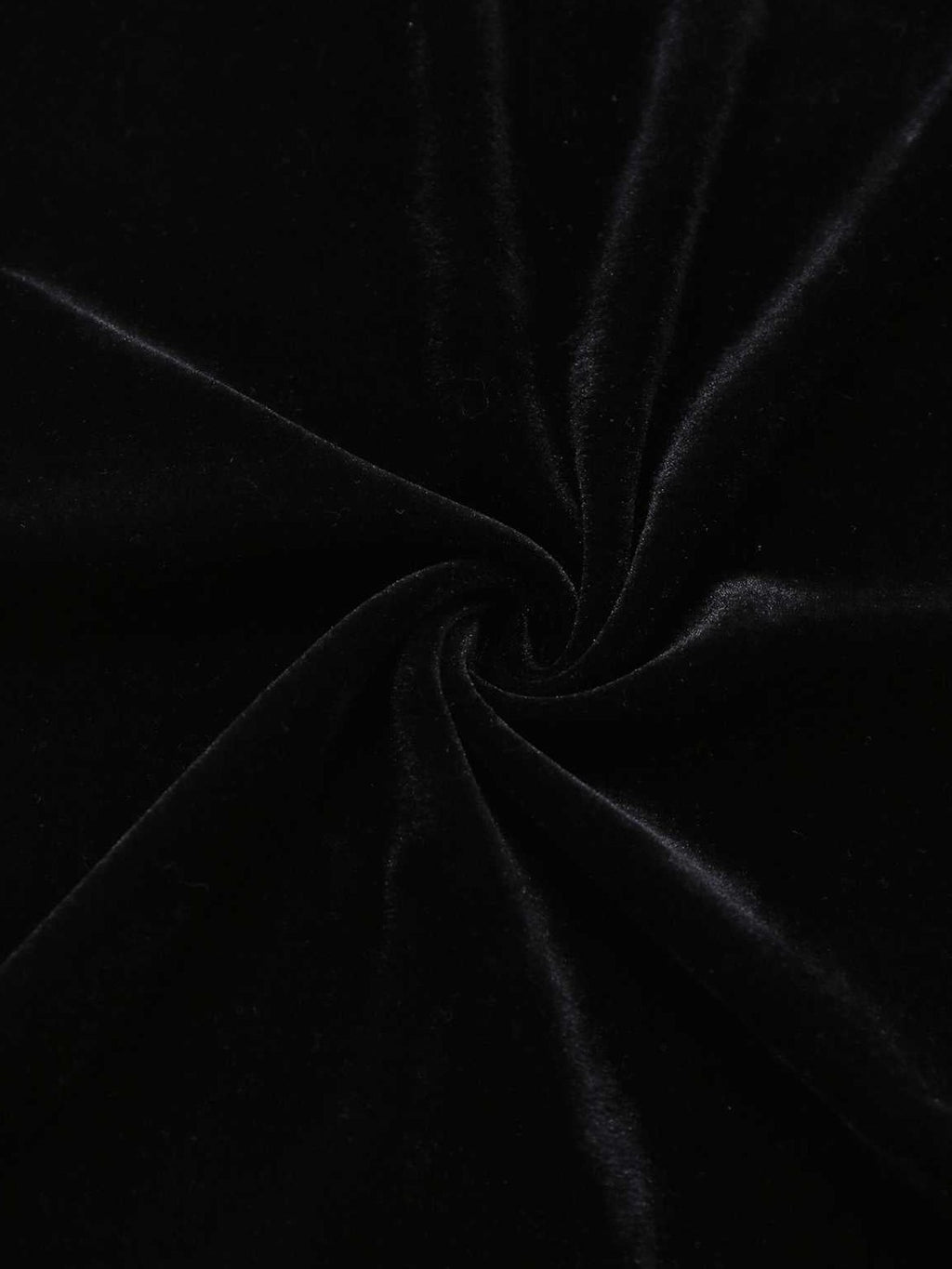 Black 1960s Bat Neckline Velvet Slit Dress