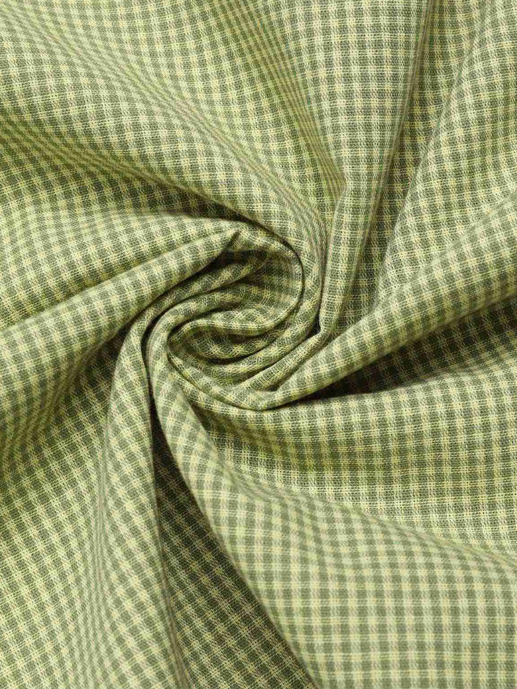 Green 1940s Lace Plaid Cotton Patchwork Dress