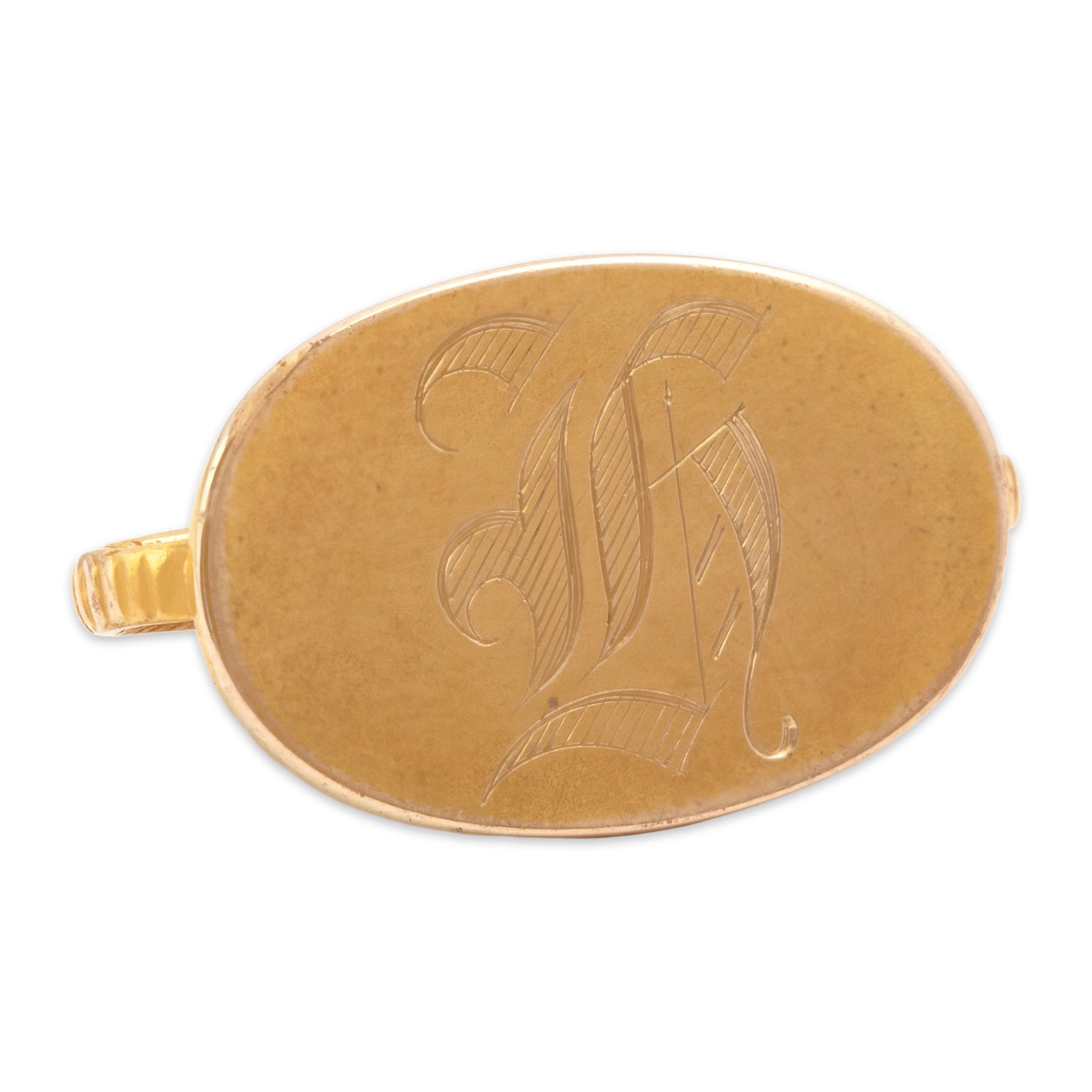 Antique-Style Victorian Gold Tone Fantastic Mystical Dragon Fob Charm / Pendant